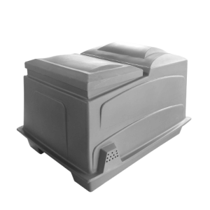 PUMP AND FILTER BOX – COMBI 2 IN 1 COVER AND BASE EMPTY (GREY)